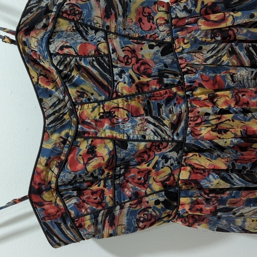 MM Couture by Miss Me Flower Mini Dress w/ spaghetti Straps, EUC! - Picture 2 of 9